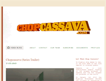 Tablet Screenshot of chopcassava.com